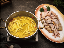 椰子青阳三黄鸡打边炉